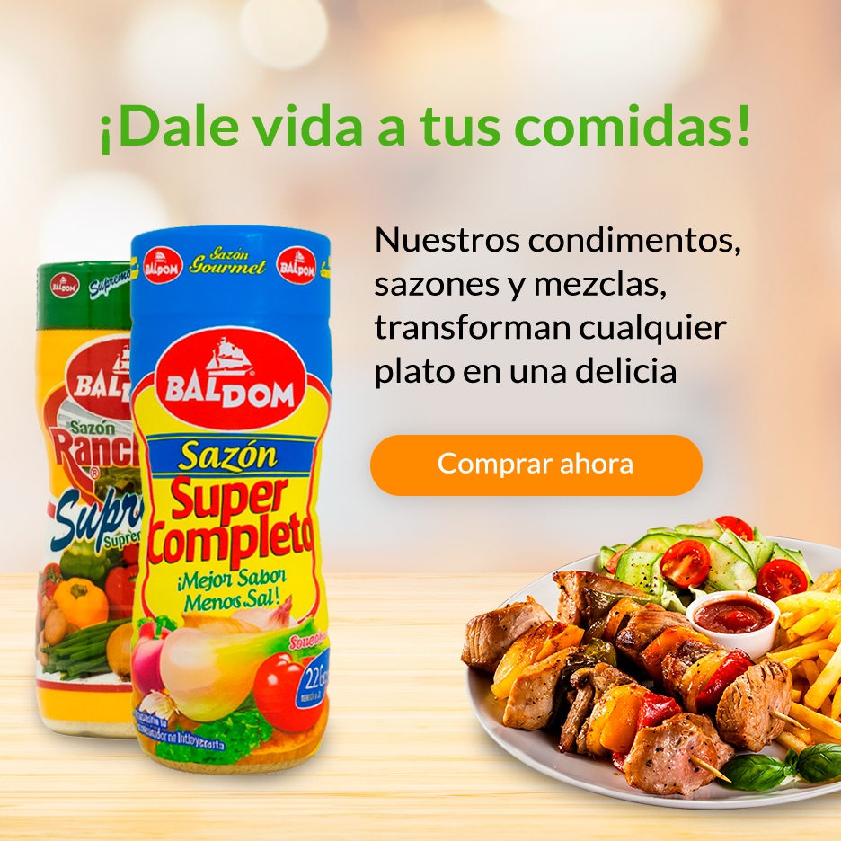 Condimentos, especias  y Sazones