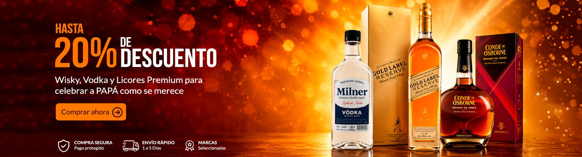 Wisky, Vodka y Licores Premium