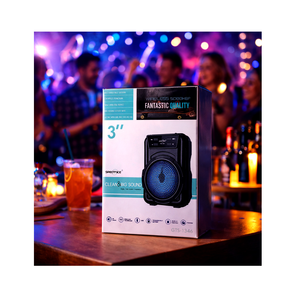 Equipo Música Bluetooth (3")