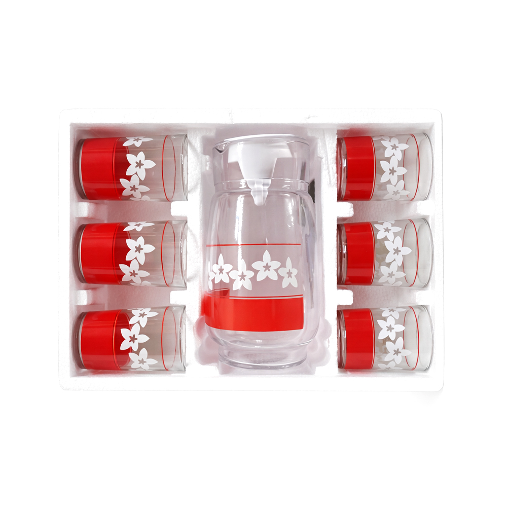 Juego Jarras de Cristal con Vasos (7uds)
