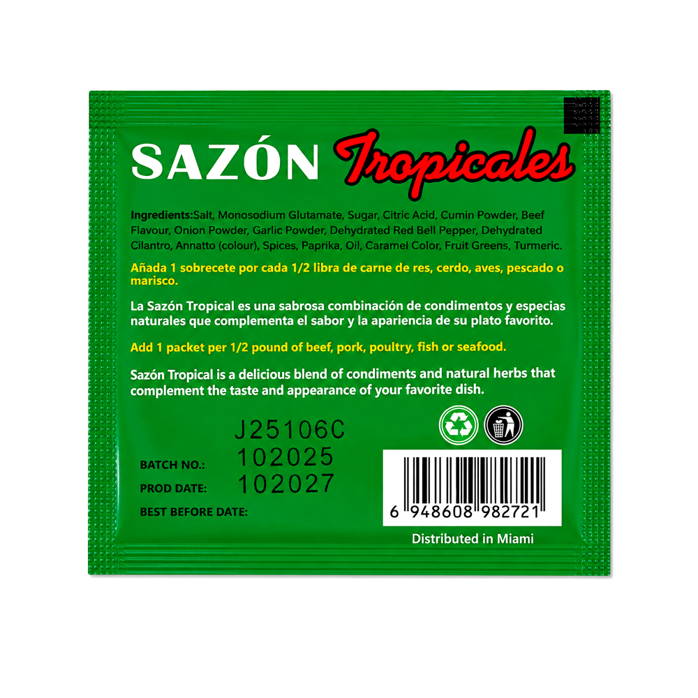Pack 10 uds Sazón Tropical (10x6g)