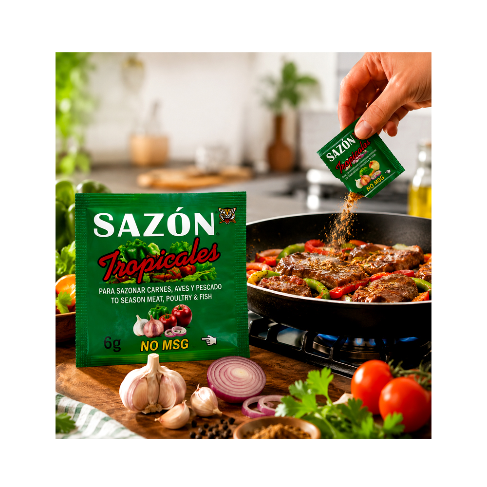 Pack 10 uds Sazón Tropical (10x6g)
