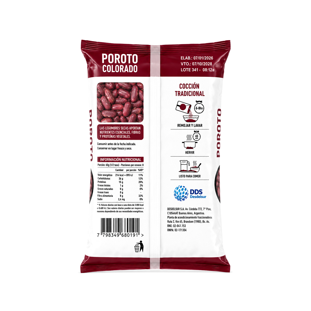 Frijol Colorado DDS (500g)