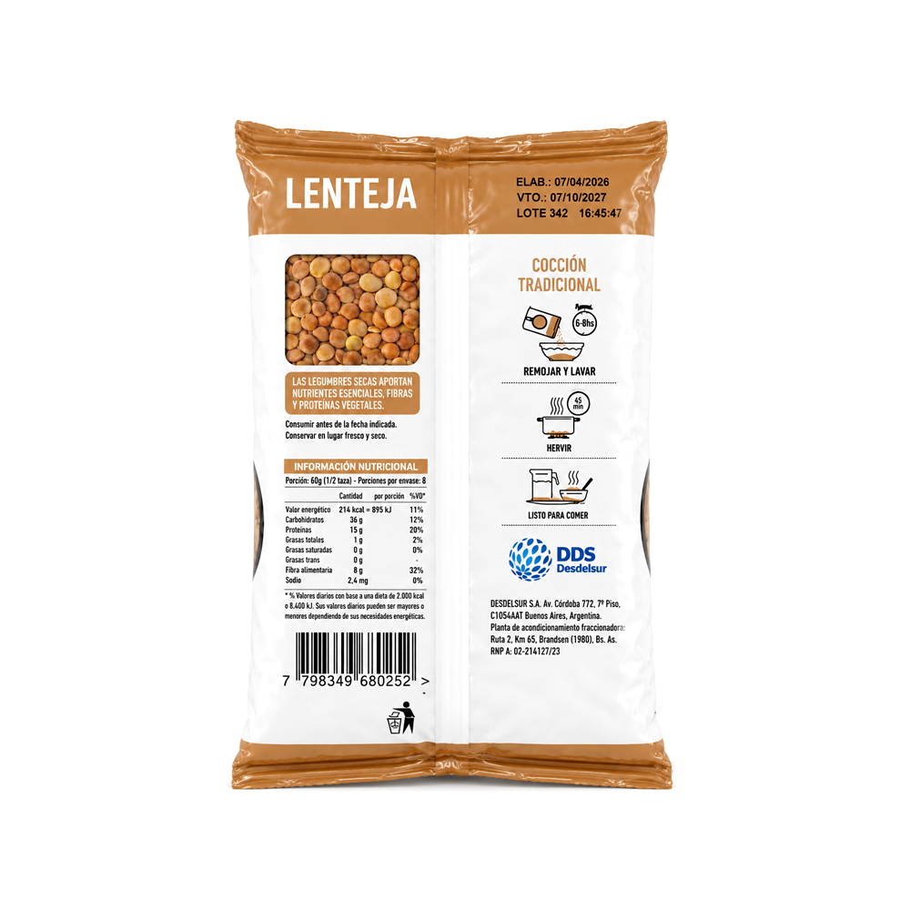 Lentejas DDS (500g)