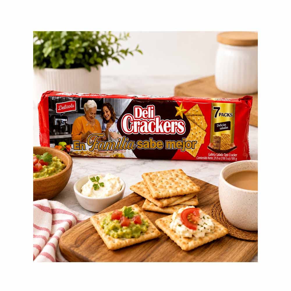 Galletas de Soda DeliCrackers (7x85g)