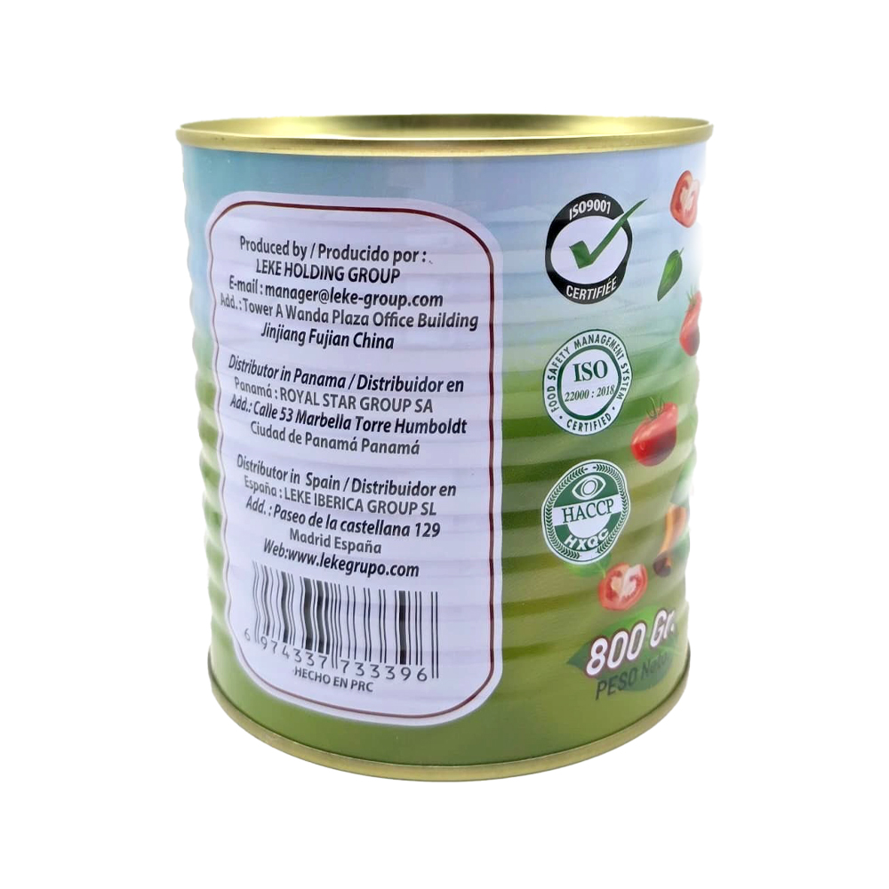 Pasta de Tomate Doble Concentrado Condimentada (800g)