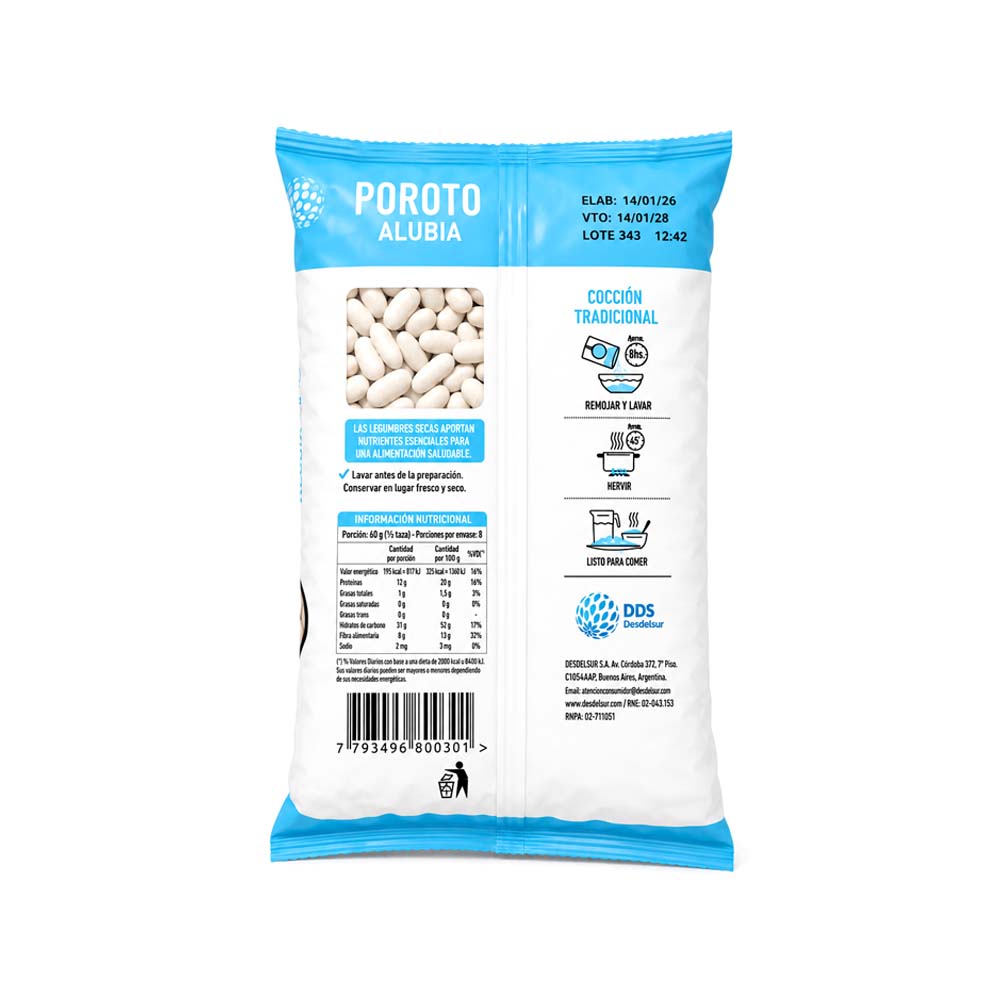 Frijol Blanco DDS (500g)