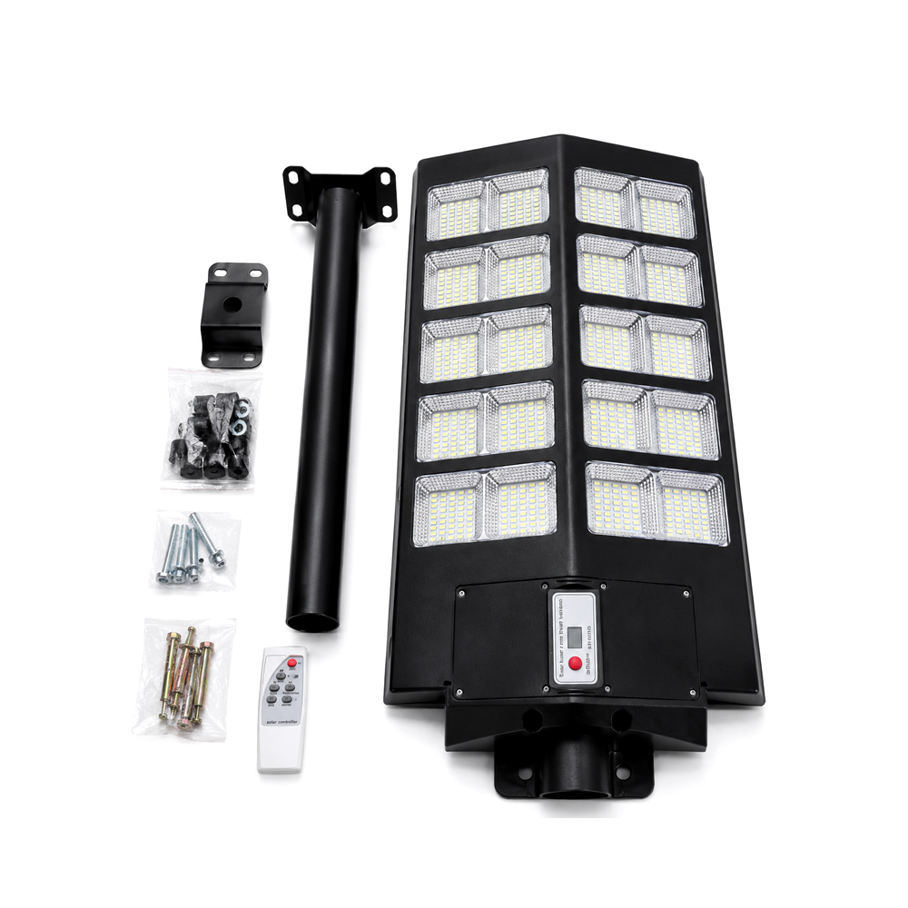 Lampara Solar Recargable Negra 34x60cm