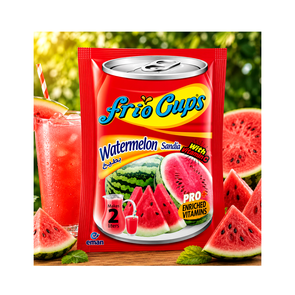 Refresco en polvo Frio Cups Sabor Melón (10g)