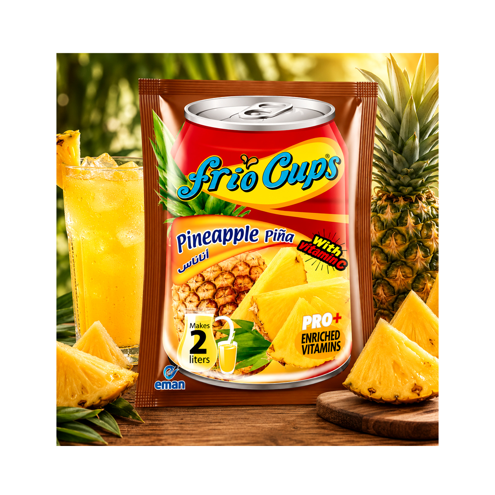 Refresco en polvo Frio Cups Sabor Piña (10g)