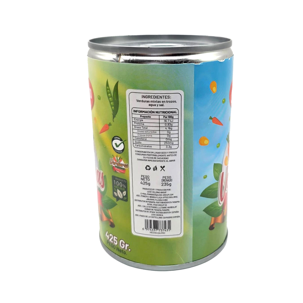 Verduras Mixtas Estilo Macedonia