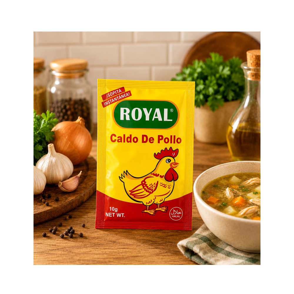 Caldo en Polvo de Pollo Royal (10g)