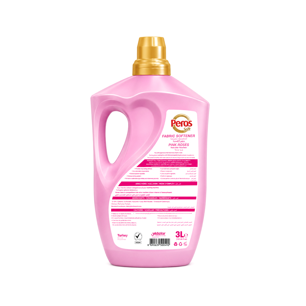 Suavizante de Ropa Peros Soft de Rosas (3L)