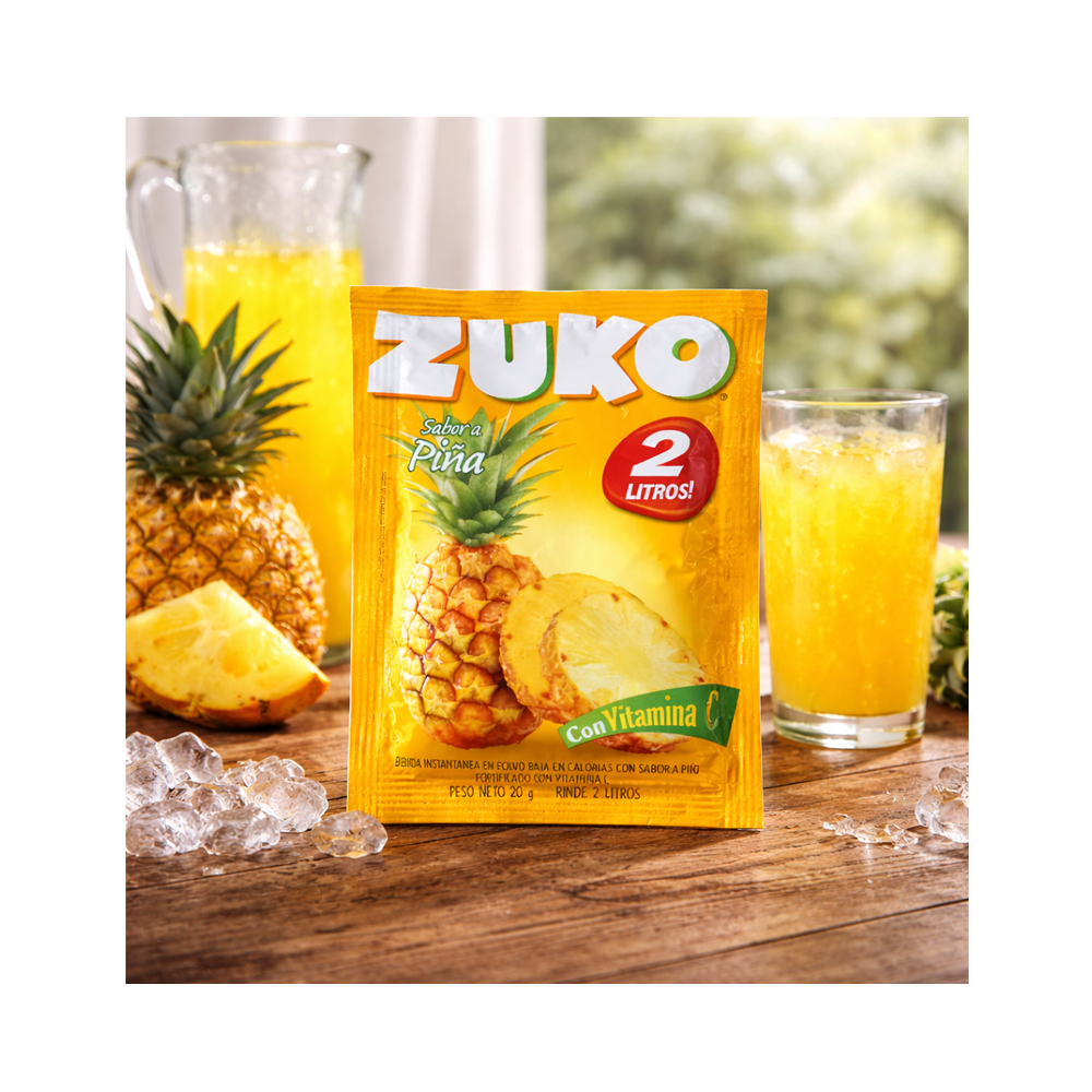 Pack de 10uds de Refresco Zuko de Piña (20g)