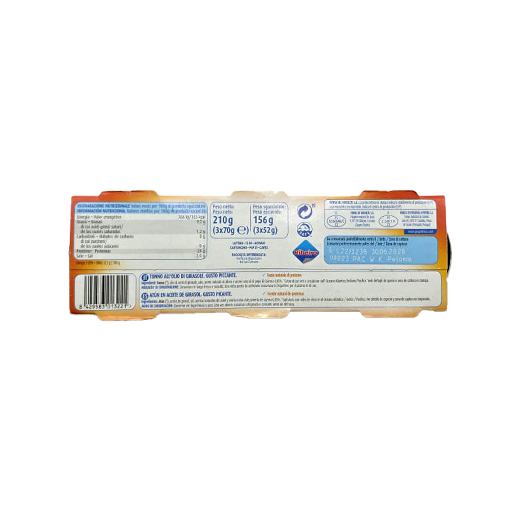 Atún en Aceite de Girasol (3x70g)