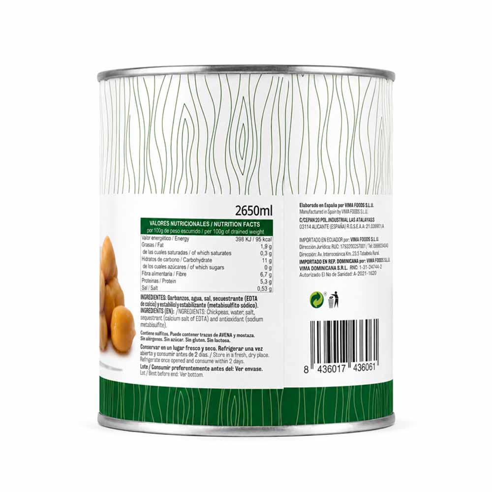 Garbanzos Vima (2500g)