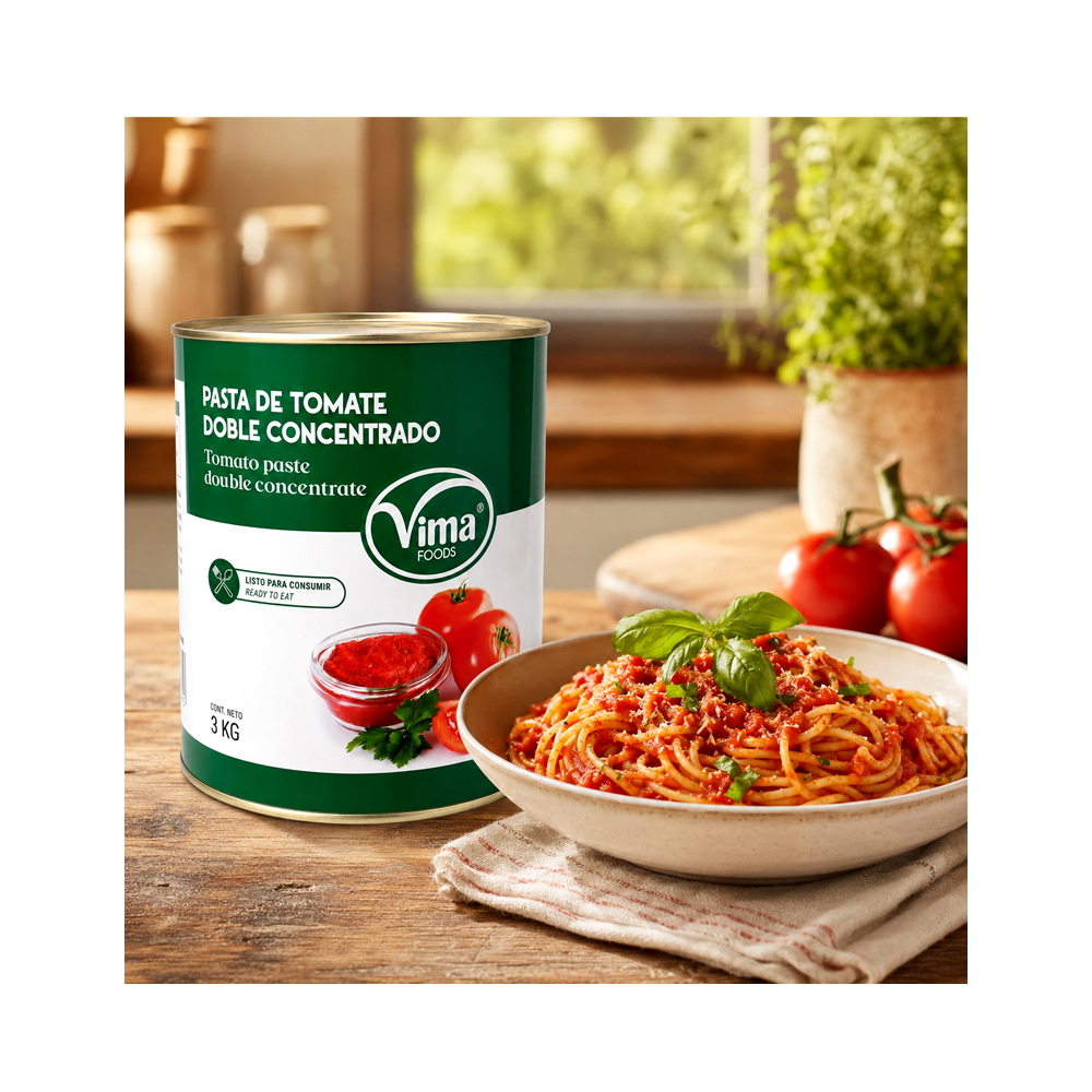 Pasta de Tomate Doble Concentrada Vima (3kg)