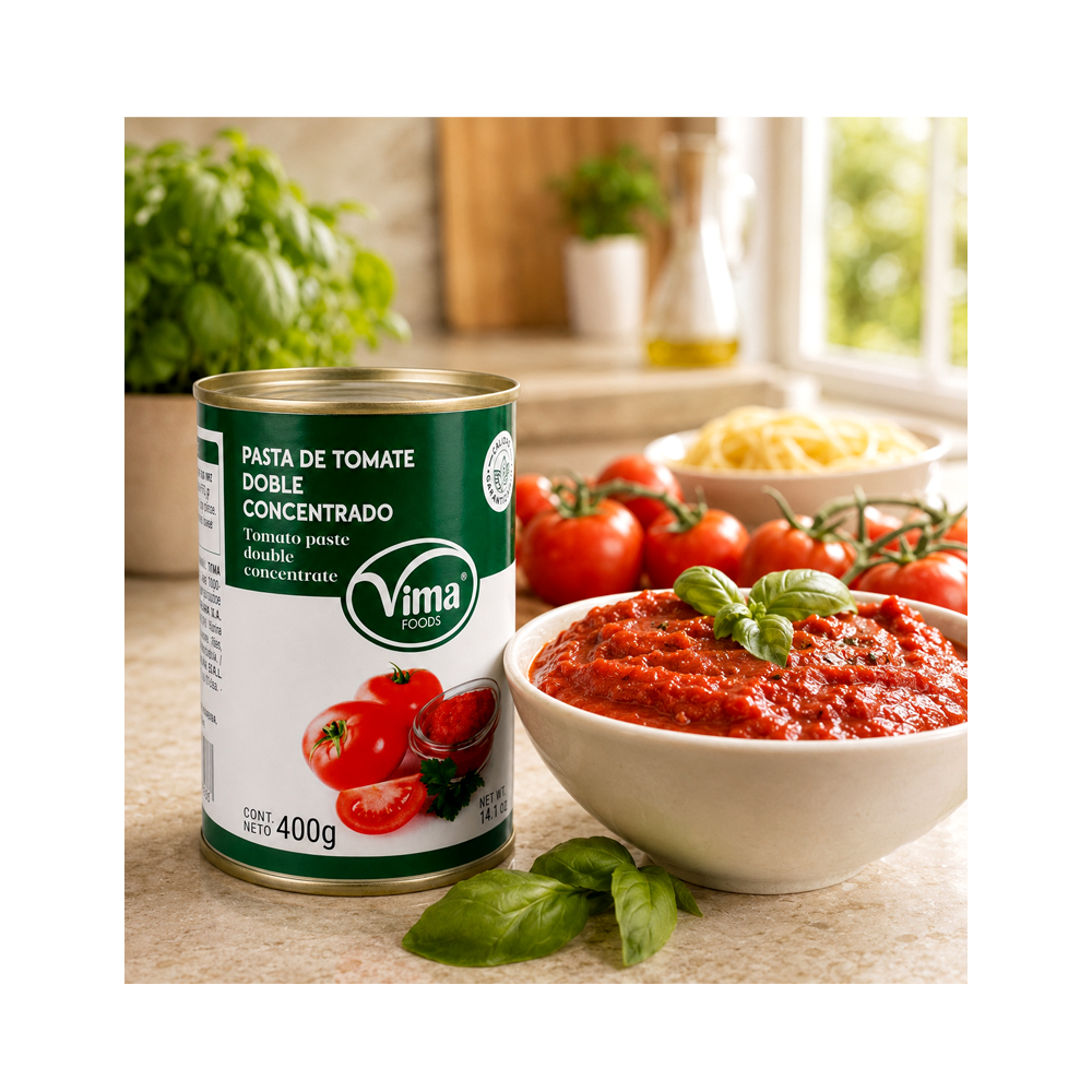 Pasta de Tomate Doble Concentrada Vima (400g)