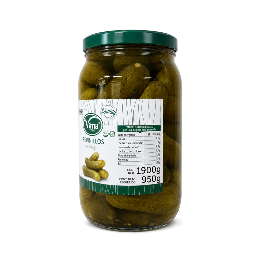 Pepinillos en Vinagre Vima (1900g)