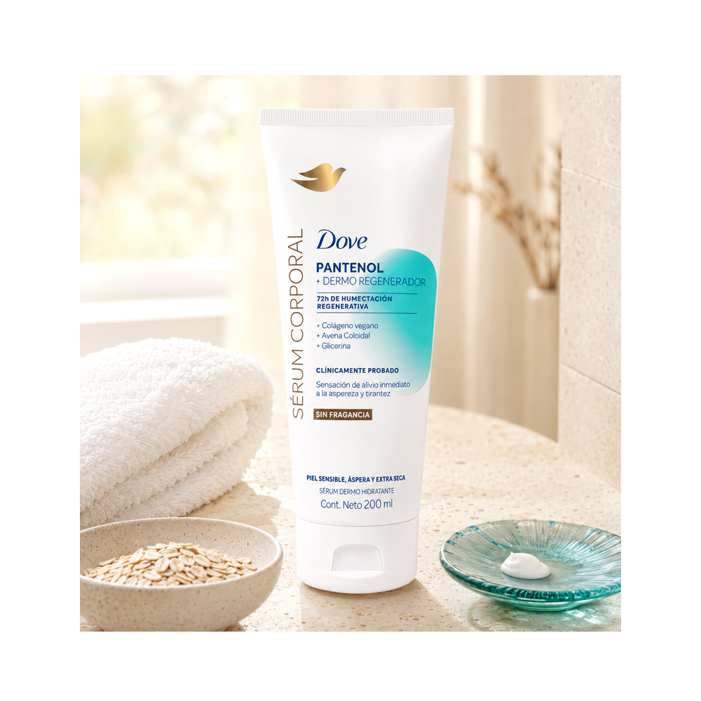 Crema Corporal Dove Pantenol + Dermo Regenerador (200ml)