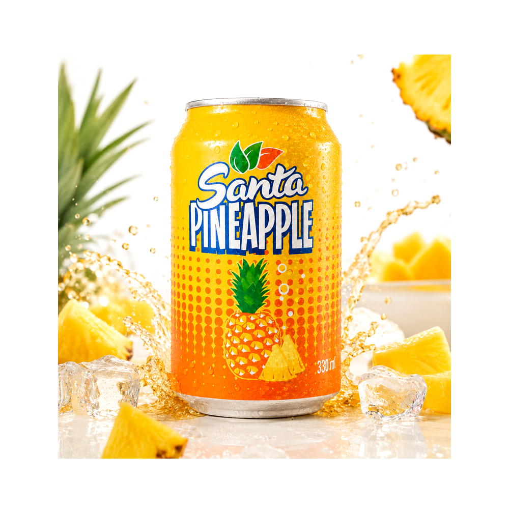 Pack 6uds de Refresco Santa Pineapple (6x330ml)