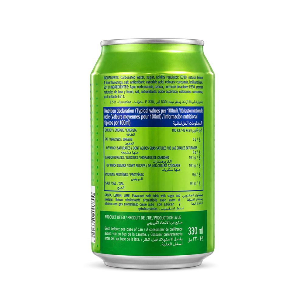 Pack 6uds de Refresco Santa Limon y Lima (6x330ml)