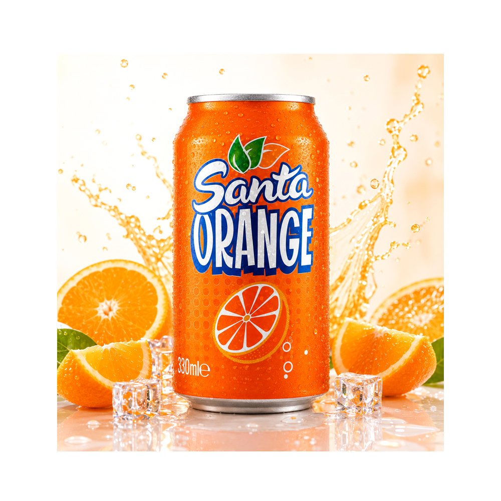 Pack 6uds de Refresco Santa Orange (6x330ml)