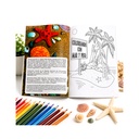 Libros Infantiles Coloreando con Mar y Pesca