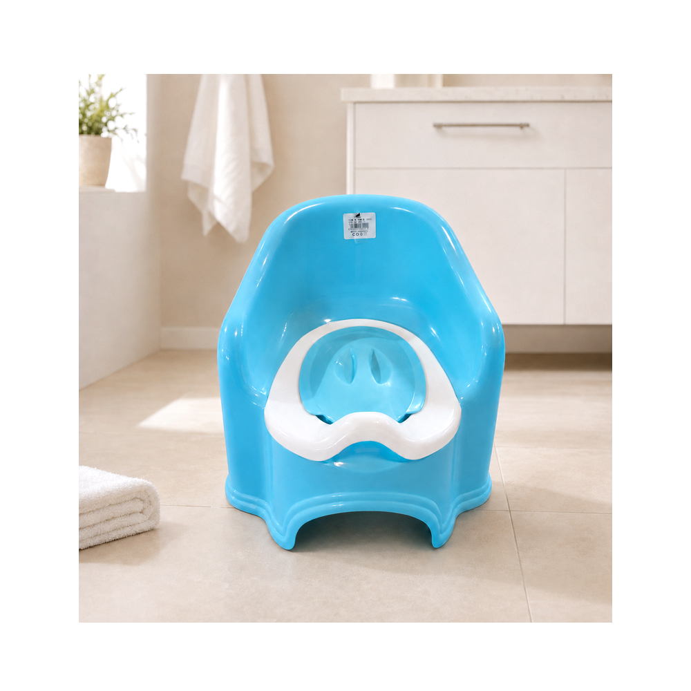 Sillita Orinal con Tapa para Bebe de Color Azul