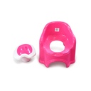 Sillita Orinal con Tapa para Bebe de Color Rosada