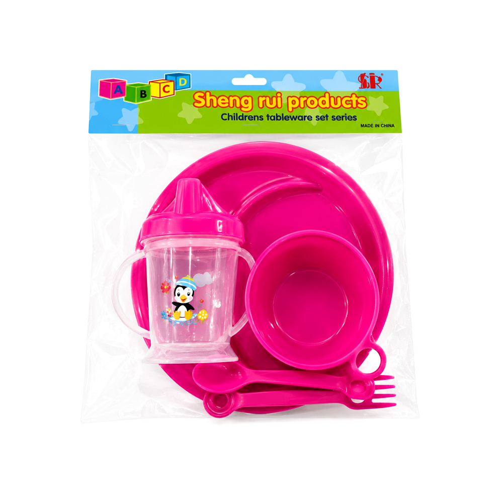 Set de Alimentación para Bebe de Color Rosado