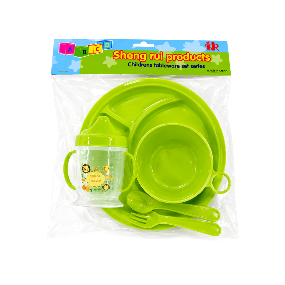 Set de Alimentación para Bebe de Color Verde