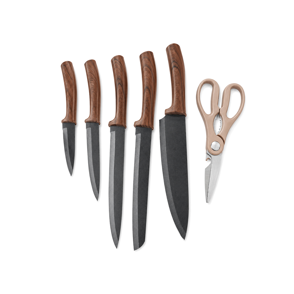 Kit de Cuchillos de Cocina con Base (6uds)