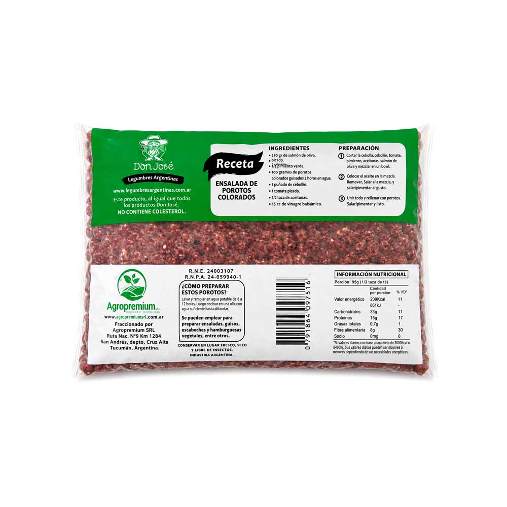 Frijol Colorado Don José (500g)