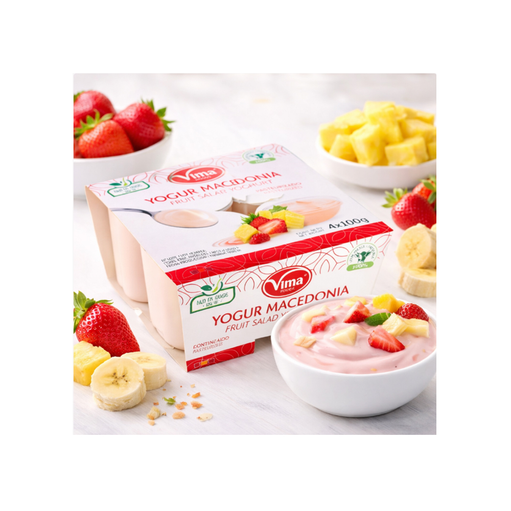 Yogur Sabor Macedonia Vima (4X100g)
