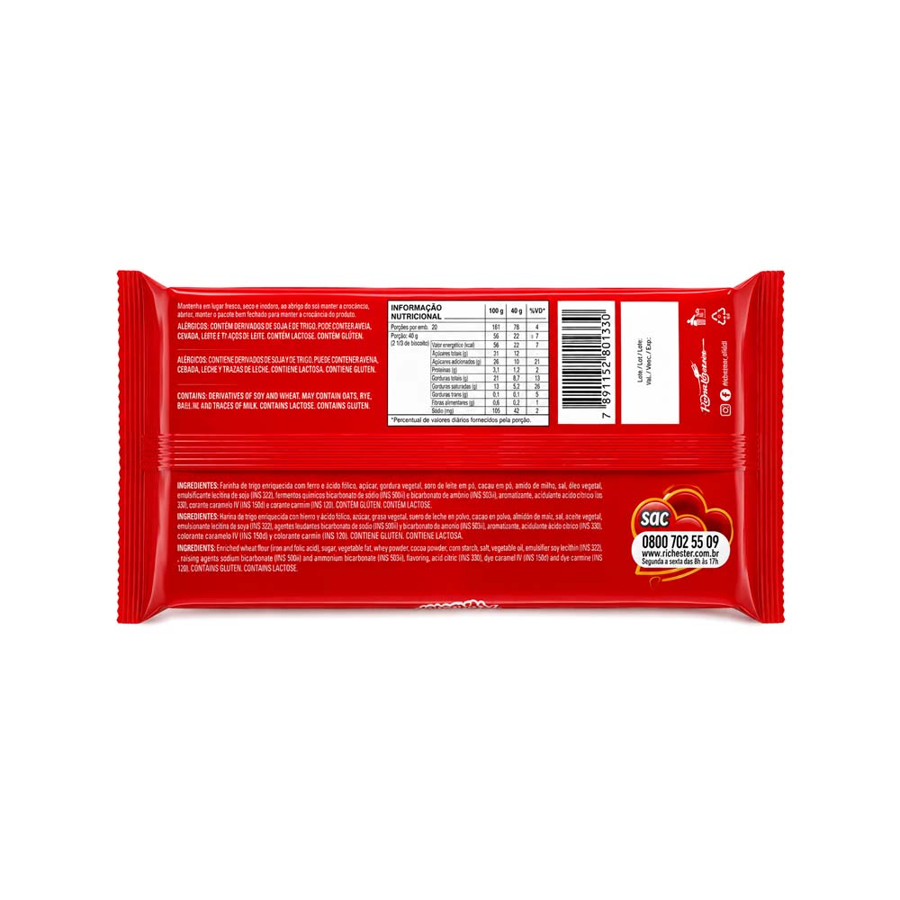 Sorbeto Amori con Sabor a Morango (80g)