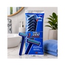 Paquete de 10uds de Cuchilla de Afeitar SBJ Color Azul Fuerte