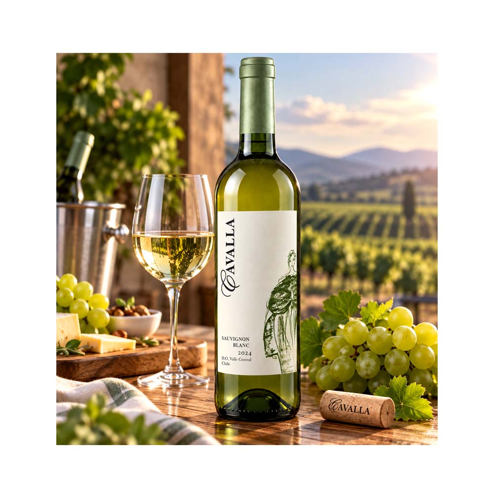 Vino blanco Sauvignon Blanc Cavalla 2024 (750 ml)
