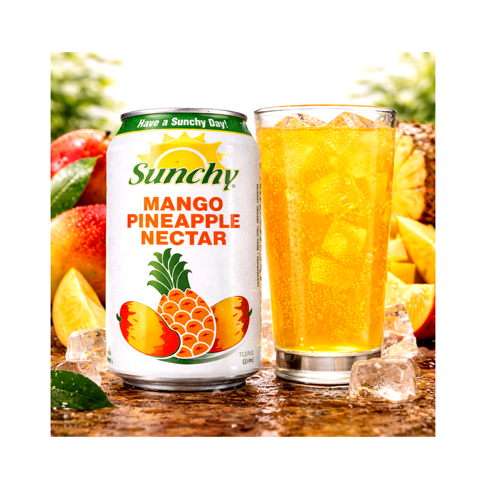 Caja de Néctar de Mango & Piña Sunchy (24x334ml)