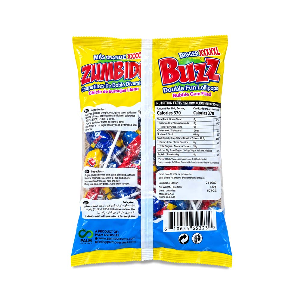 Chupa-Chupa Buzz de Frutas