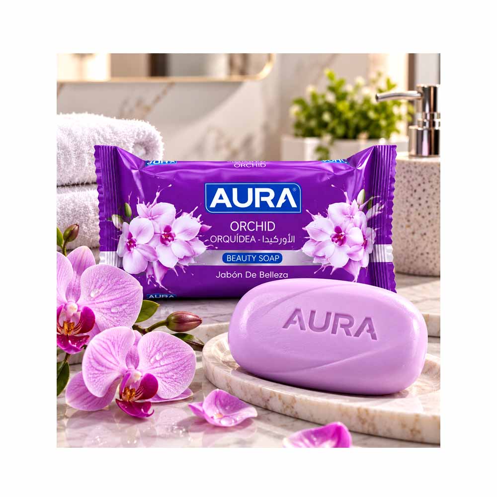 Jabón de Baño AURA de Orquídeas (100g)