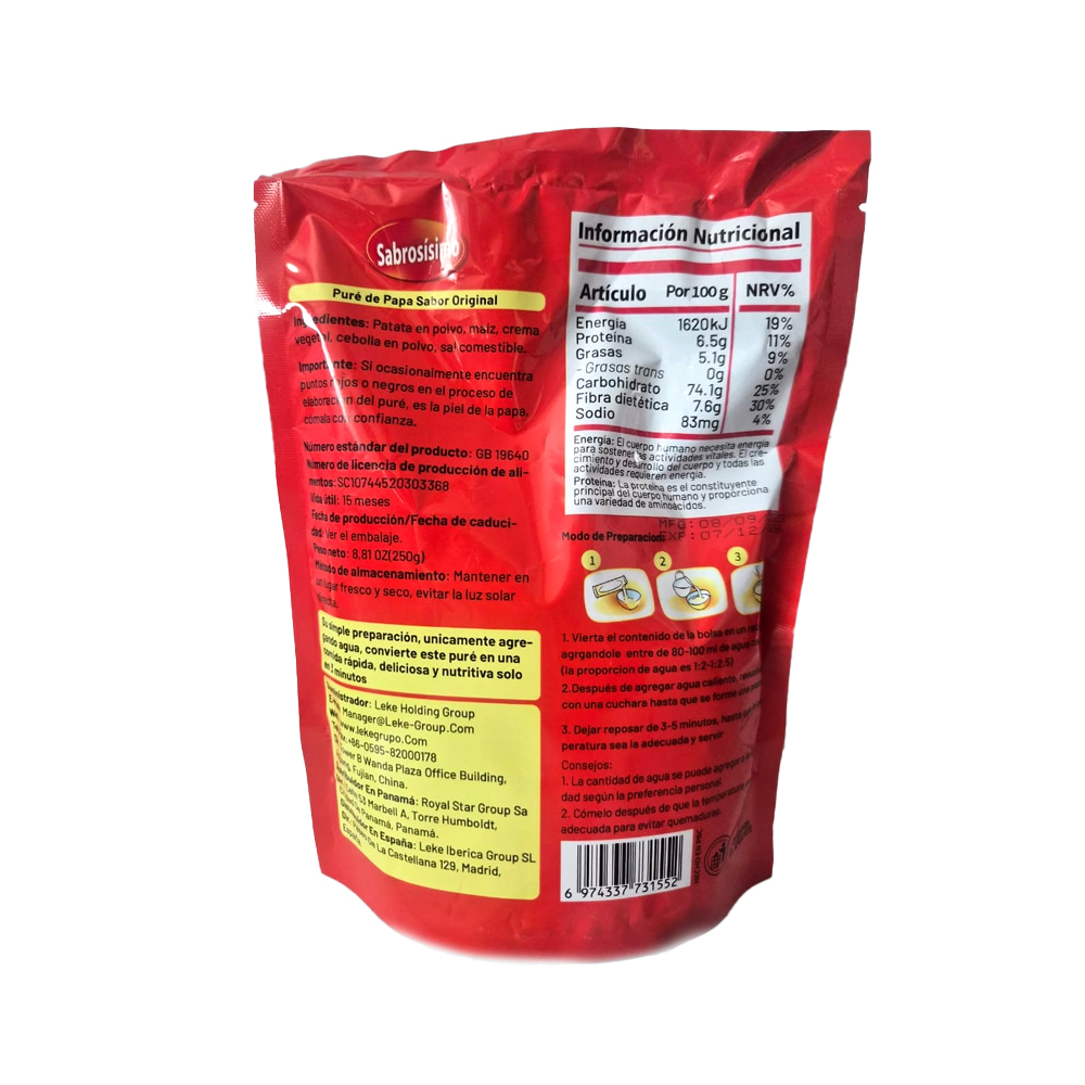 Puré de Patatas (250g)