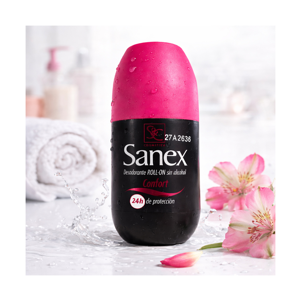 Desodorante sin Alcohol Sanex Rosa (100ml)