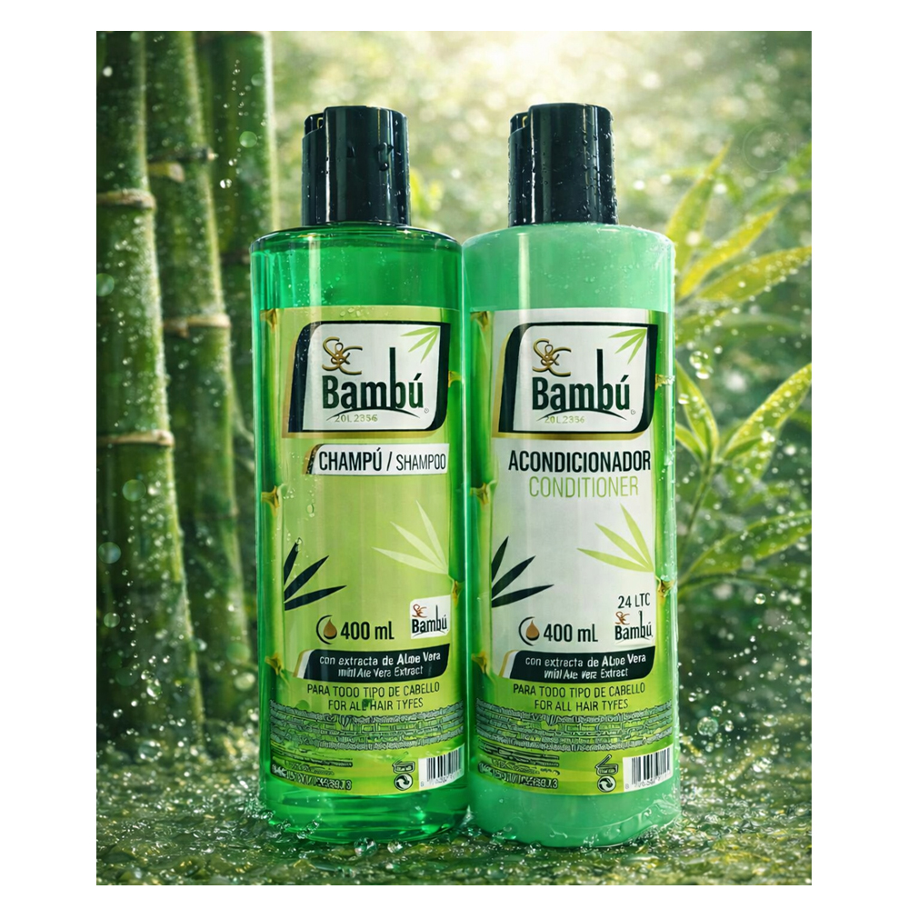 Shampoo & Acondicionador Bambú (400ml)