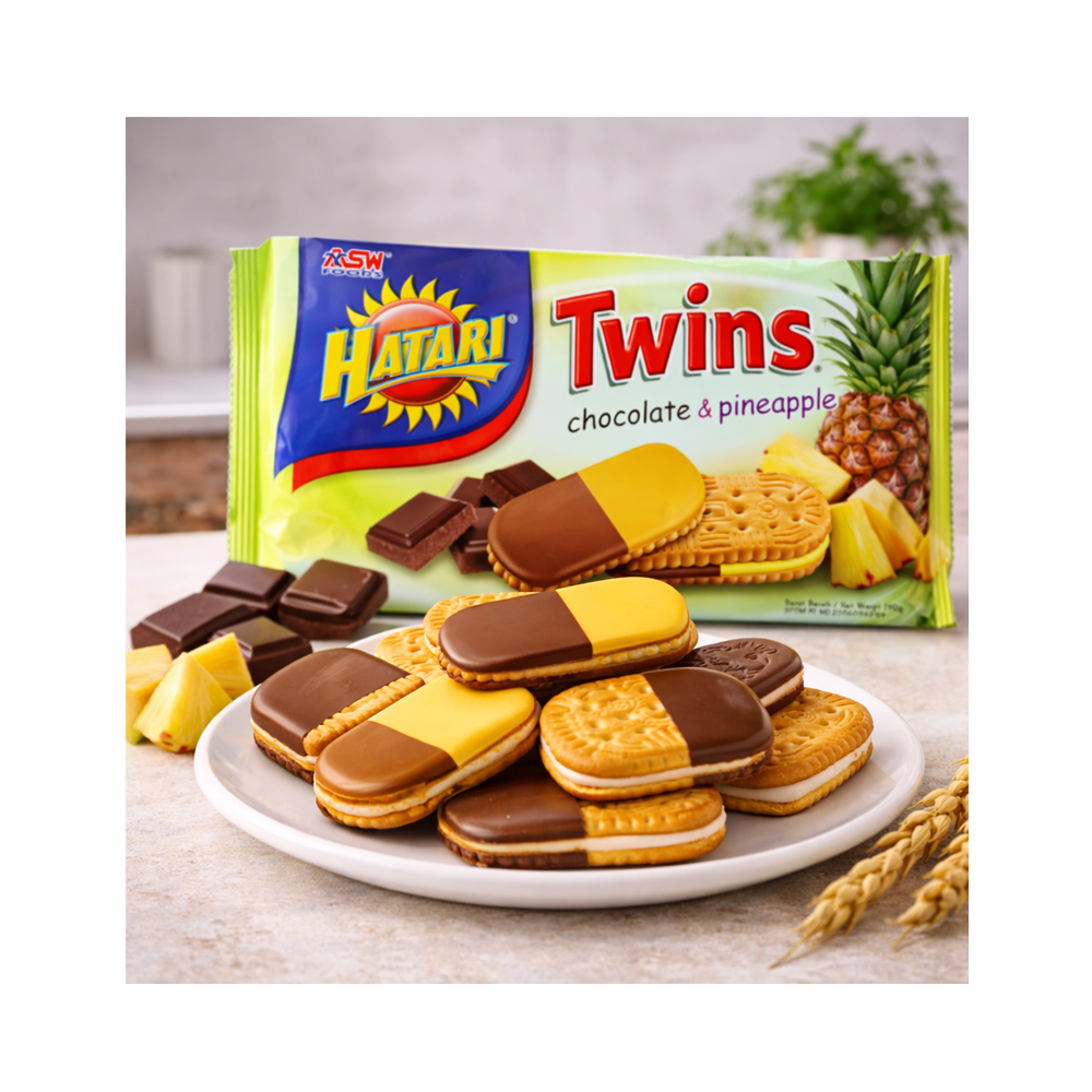 Galletas Rellenas de Chocolate y Piña (190g)