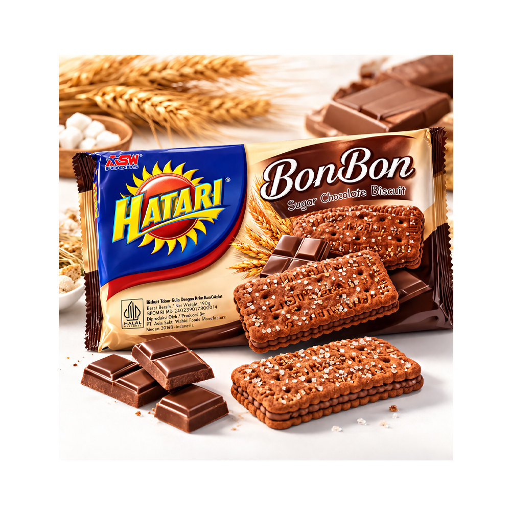 Galletas Rellenas de Crema de Chocolate (190g)