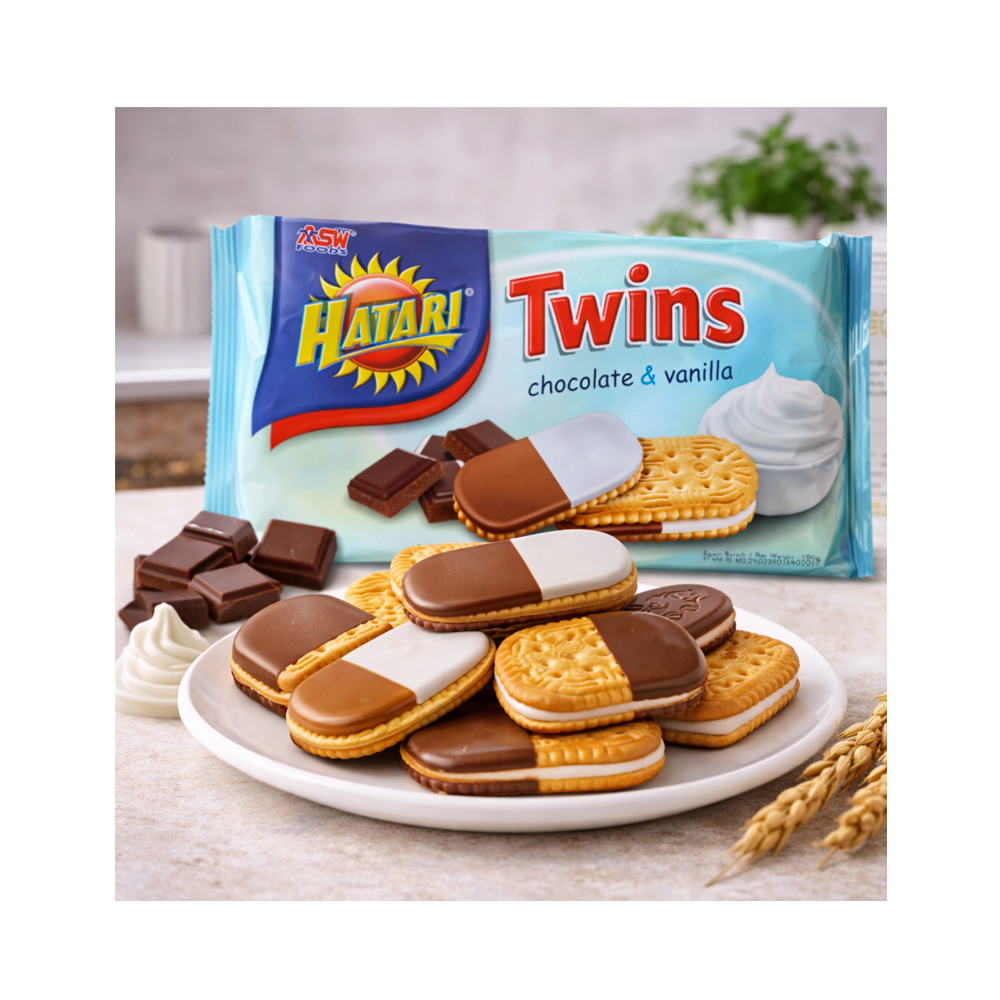 Galletas Rellenas de Crema de Chocolate Vainilla (190g)