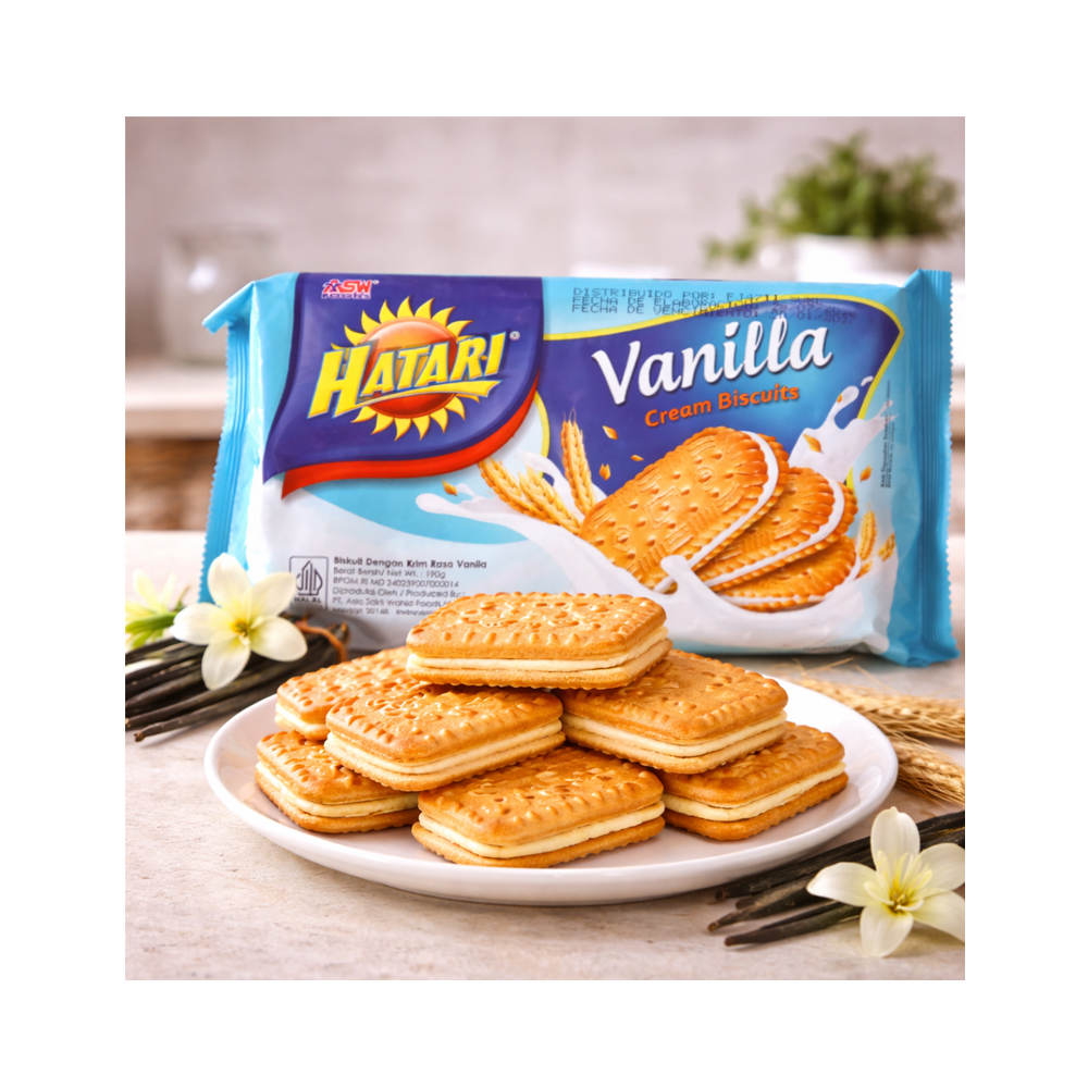 Galletas Rellenas de Crema de Vainilla (190g)