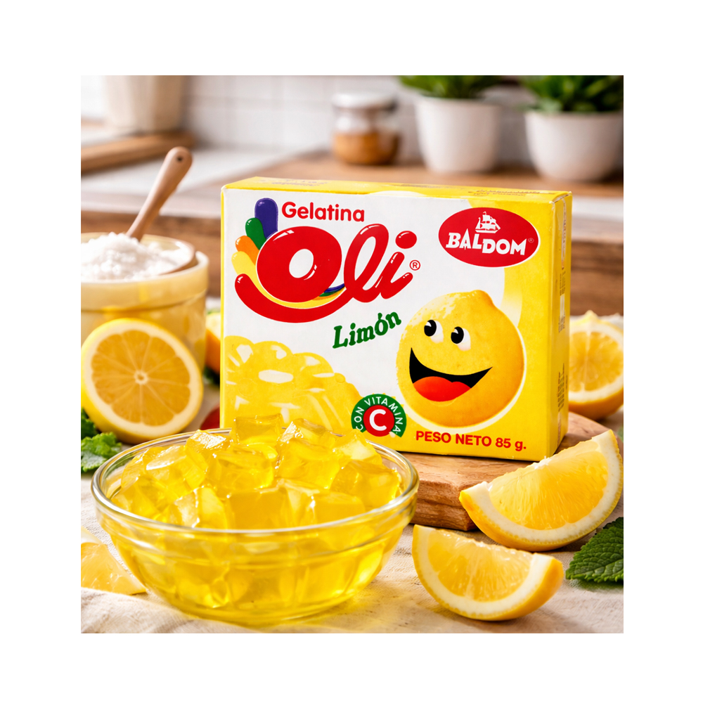 Gelatina Baldon de Limón Oli (85g)