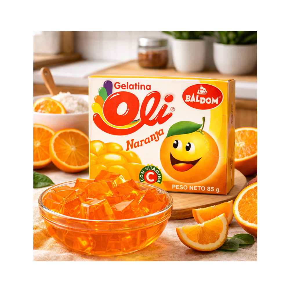 Gelatina de Naranja Oli (85g)
